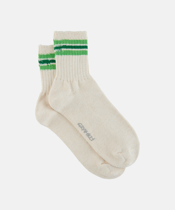 Gramicci Hemp Blend Stripe Socks in Forest