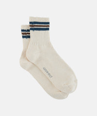 Gramicci Hemp Blend Stripe Socks in Mocha