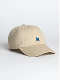 Merz b. Schwanen Swan Logo Cotton Twill Cap in Light Khaki
