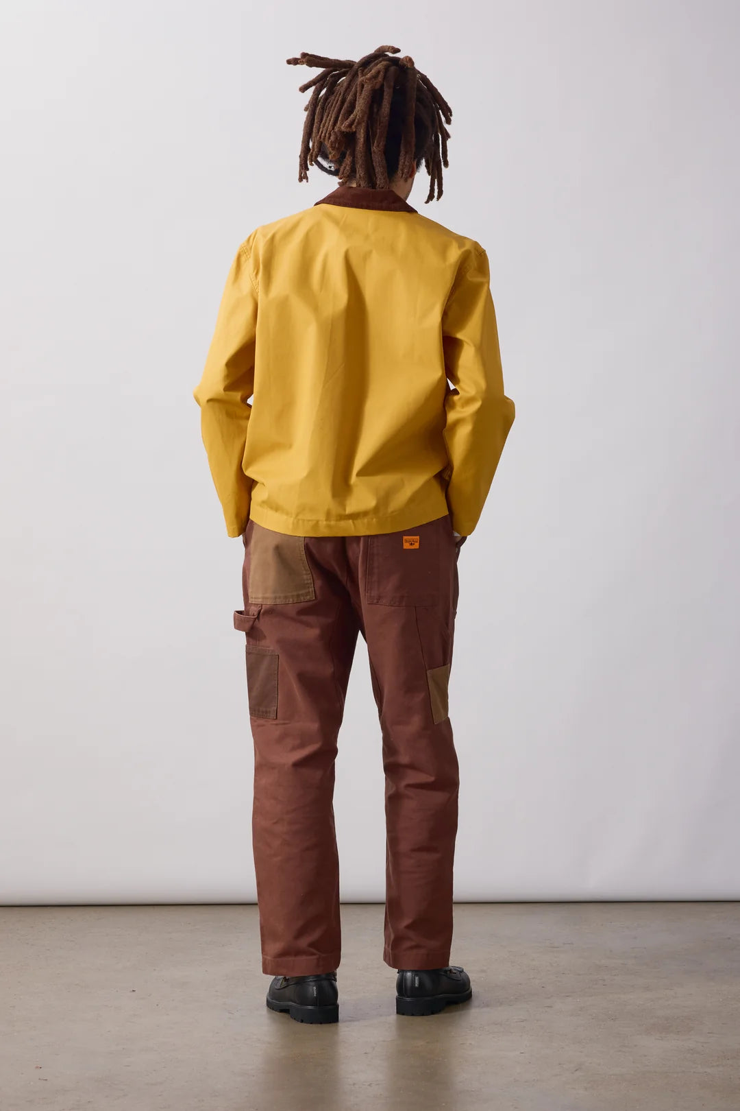 Service Works Waxed Barn Coat in Ochre