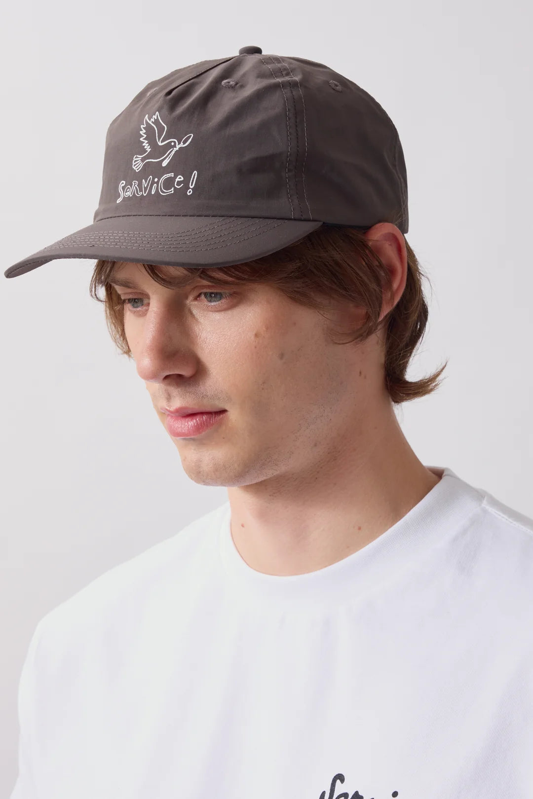 Service Works Nylon Dove Cap in Brown