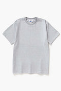 Power Goods Super Weight Tee in Heather Grey organic cotton with heavy-duty neckline
