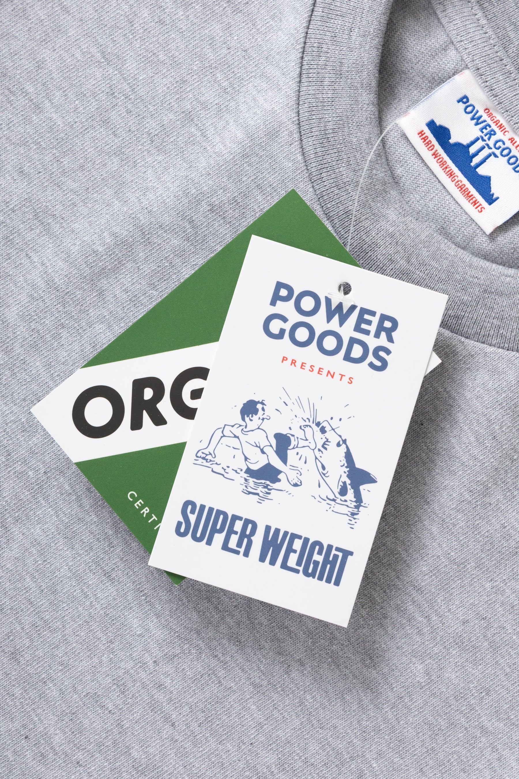 Power Goods Super Weight Tee in Heather Grey