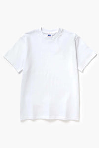 Power Goods Super Weight Tee white organic cotton heavyweight T-shirt with stay-round neckline