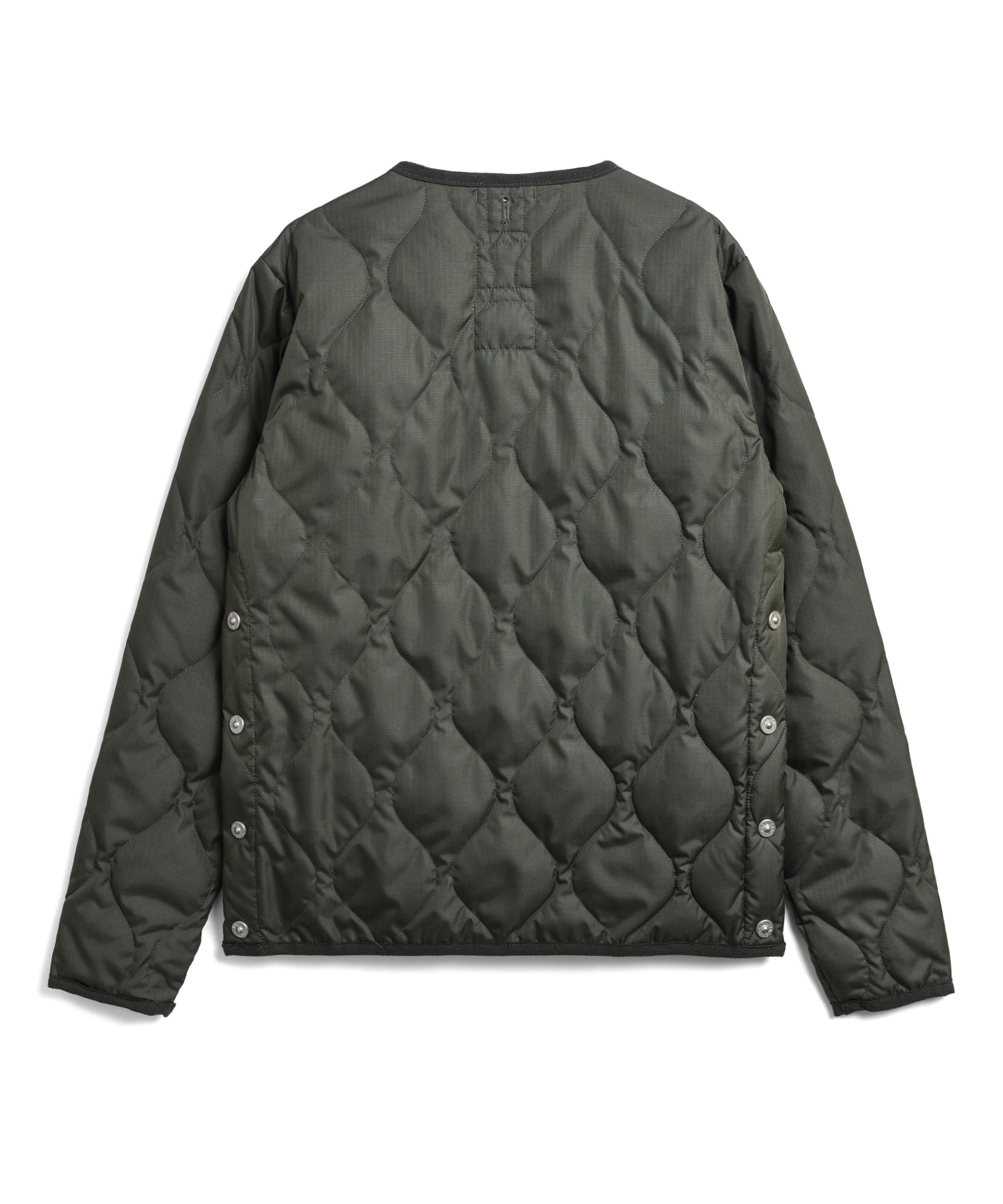 TAION Military Crew Neck Down Jacket in Olive