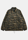 TAION Unisex Down Coach Jacket In Tiger Stripe