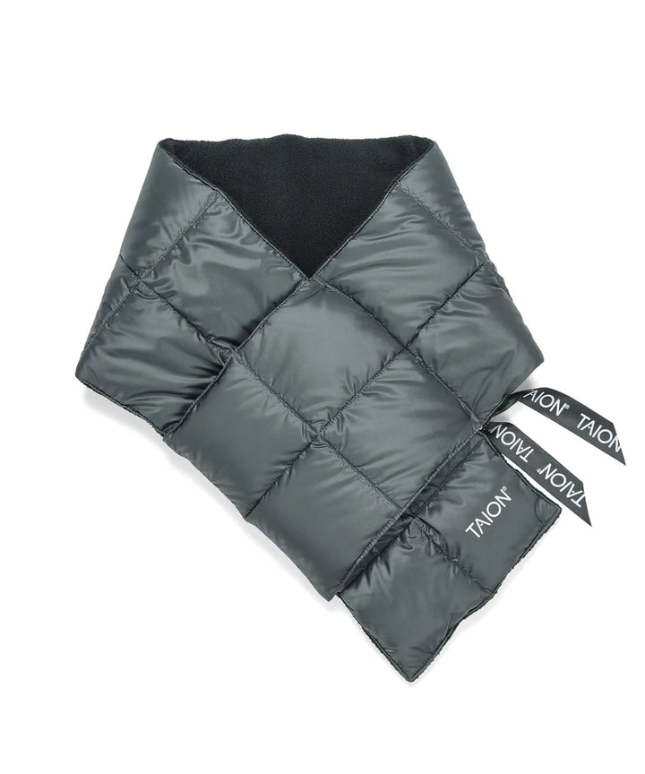 Taion Basic Down Scarf in Charcoal