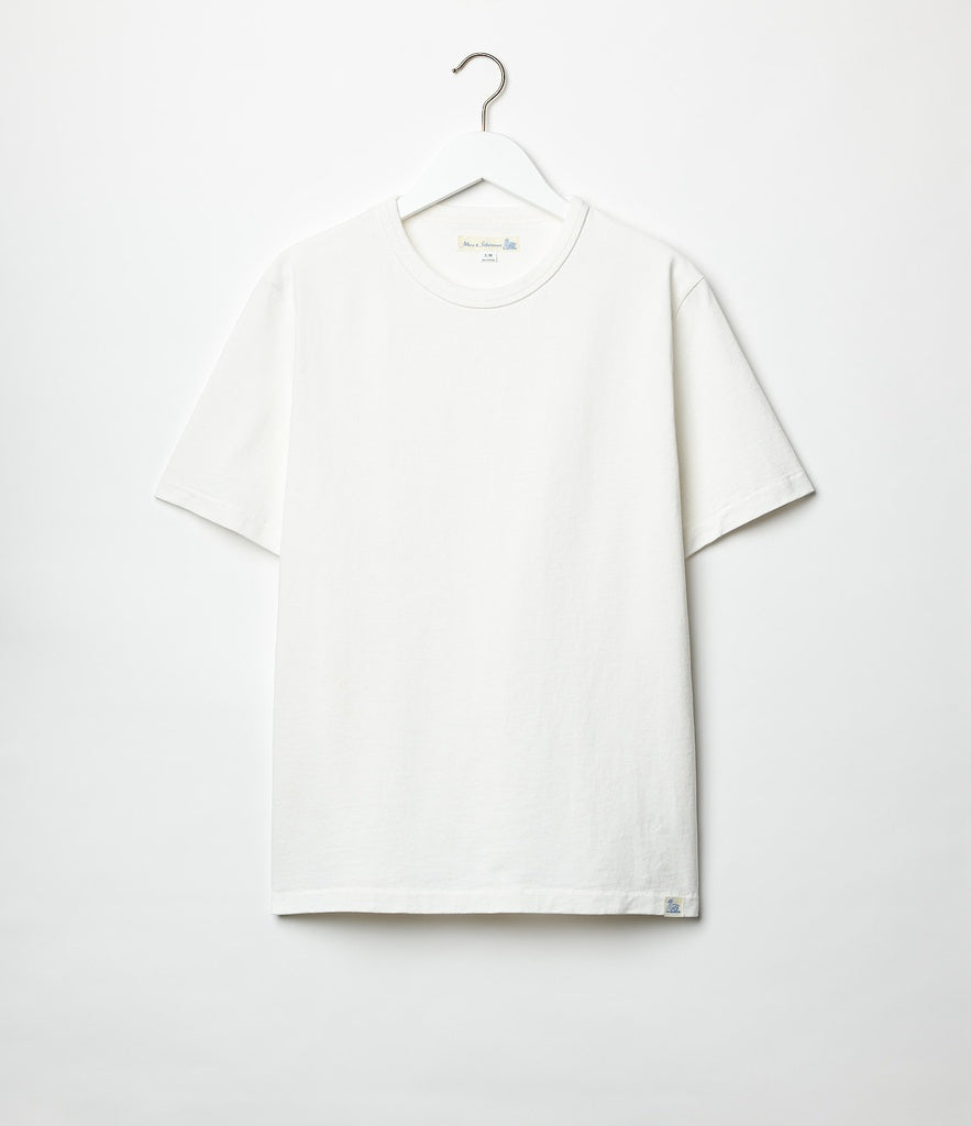 Merz b. Schwanen Classic Cotton Jersey T-Shirt TEE02 in White