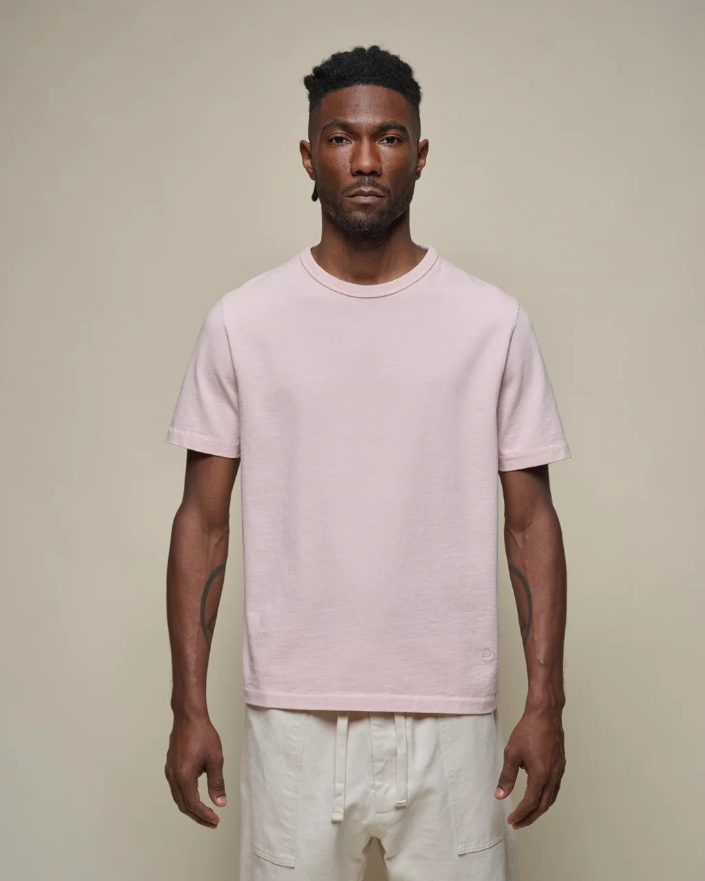 Merz b. Schwanen Classic Cotton Jersey T-Shirt TEE02 in Shell