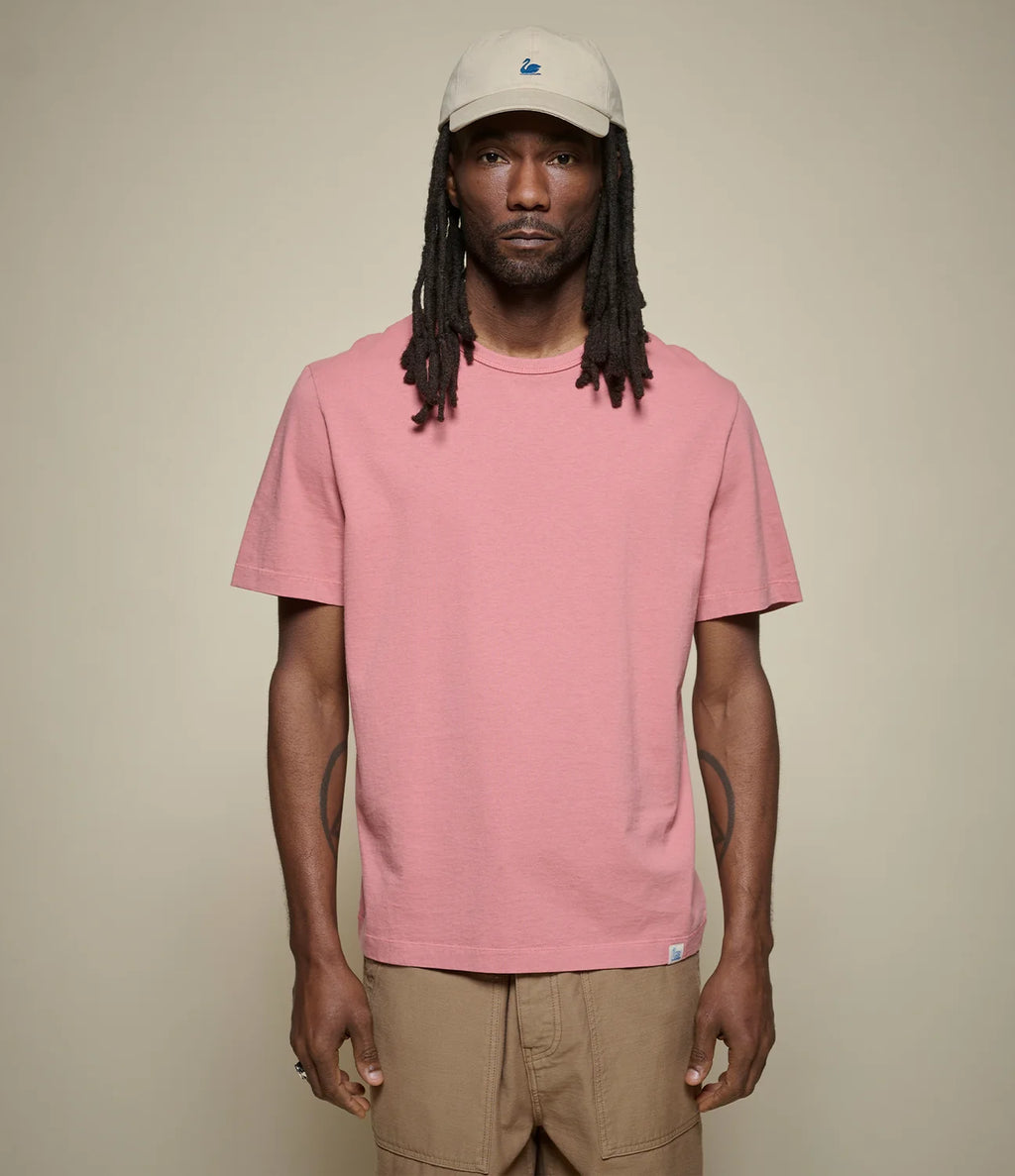 Merz b. Schwanen Classic Cotton Jersey T-Shirt TEE02 in Rosewood