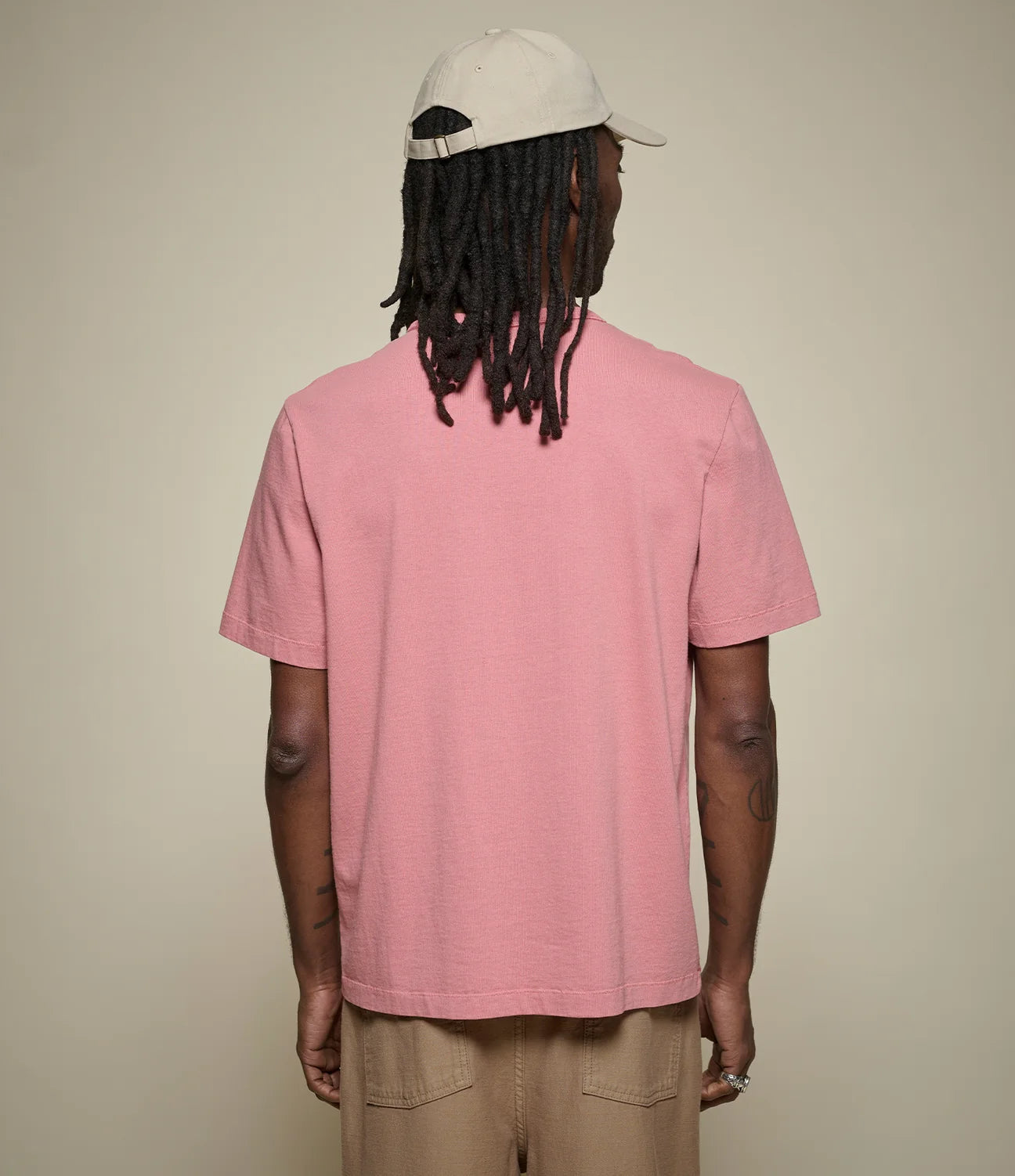Merz b. Schwanen Classic Cotton Jersey T-Shirt TEE02 in Rosewood