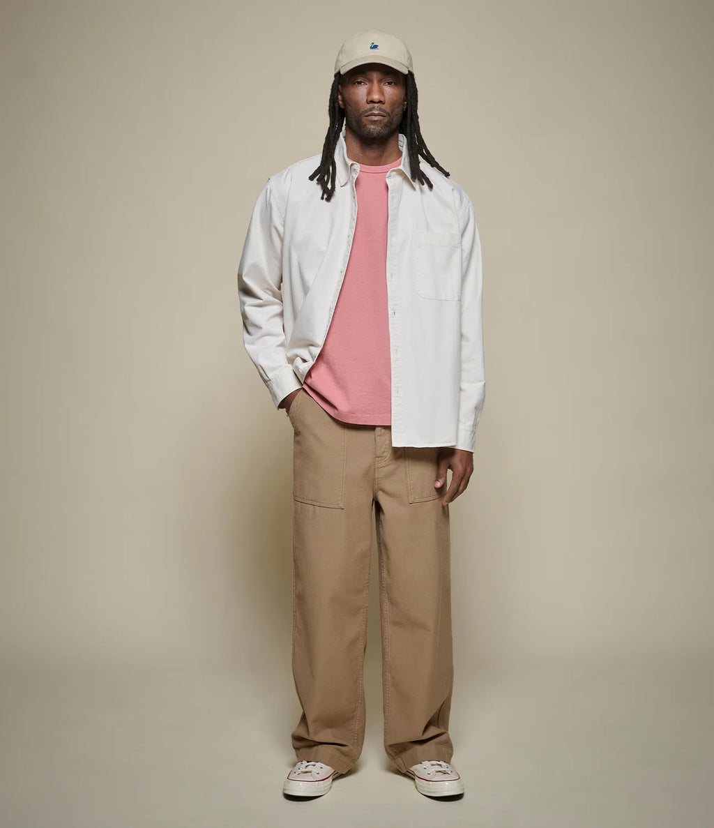 Merz b. Schwanen Classic Cotton Jersey T-Shirt TEE02 in Rosewood