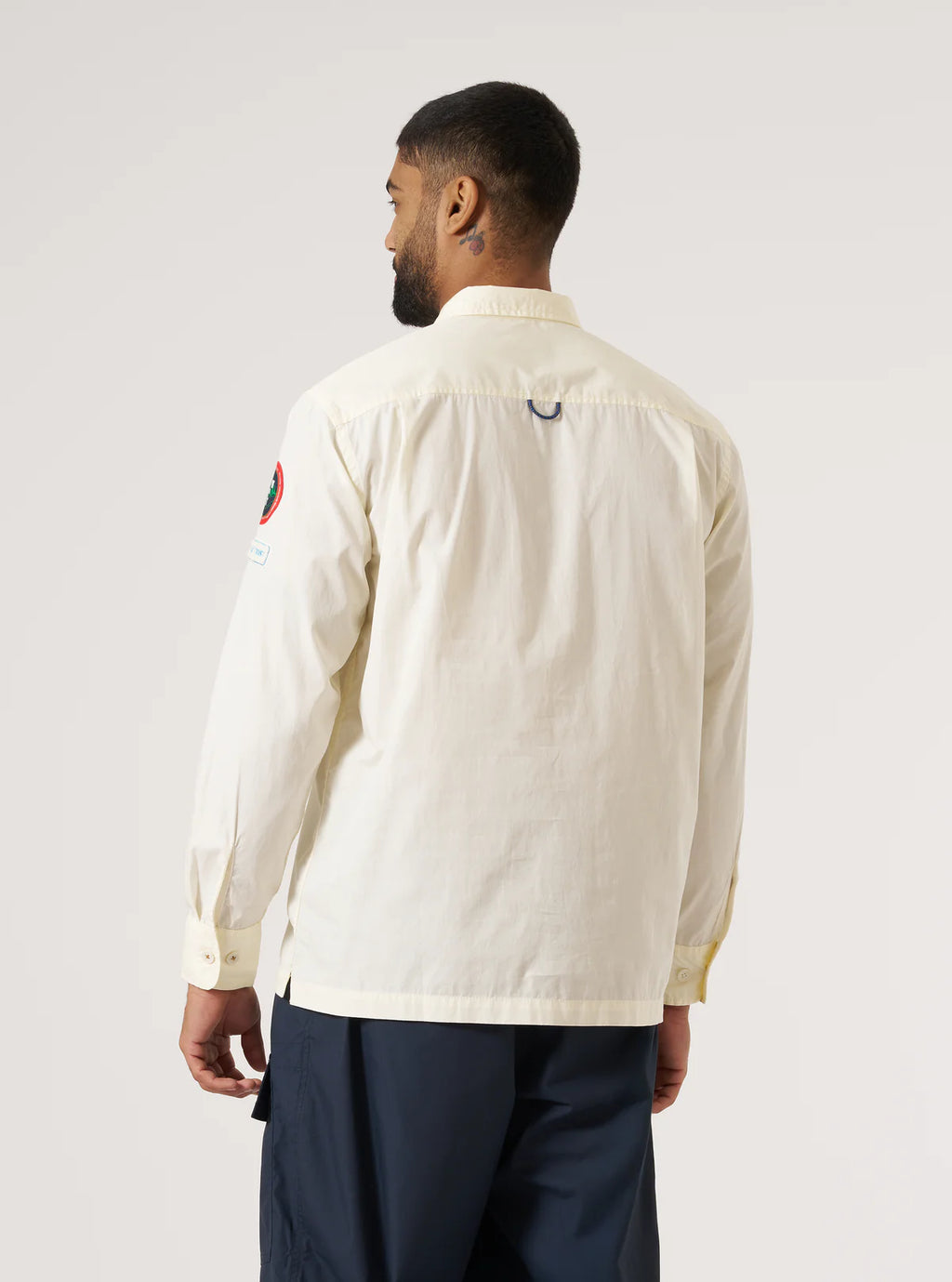 Universal Works x Topologie Broadcloth Utility Shirt in Ecru