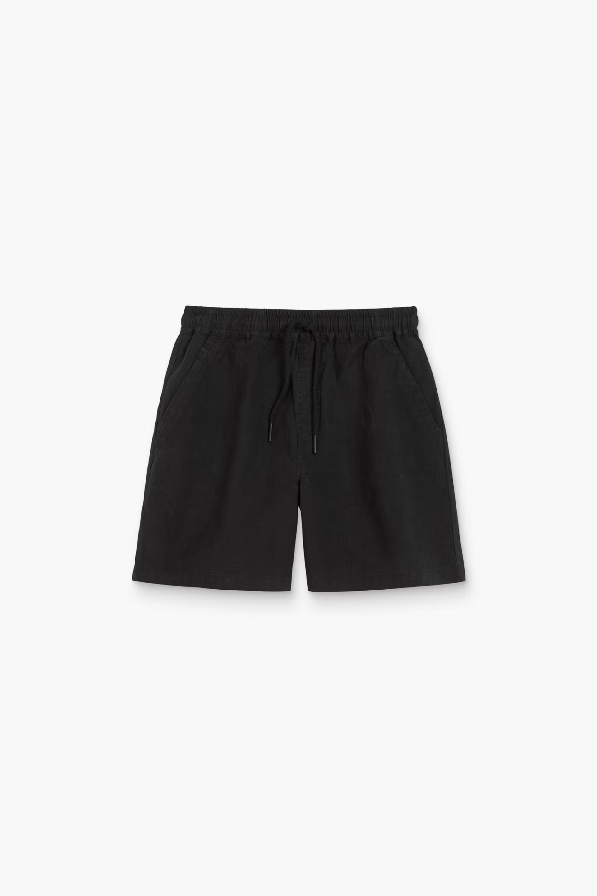 OAS Porto Linen Short in Black