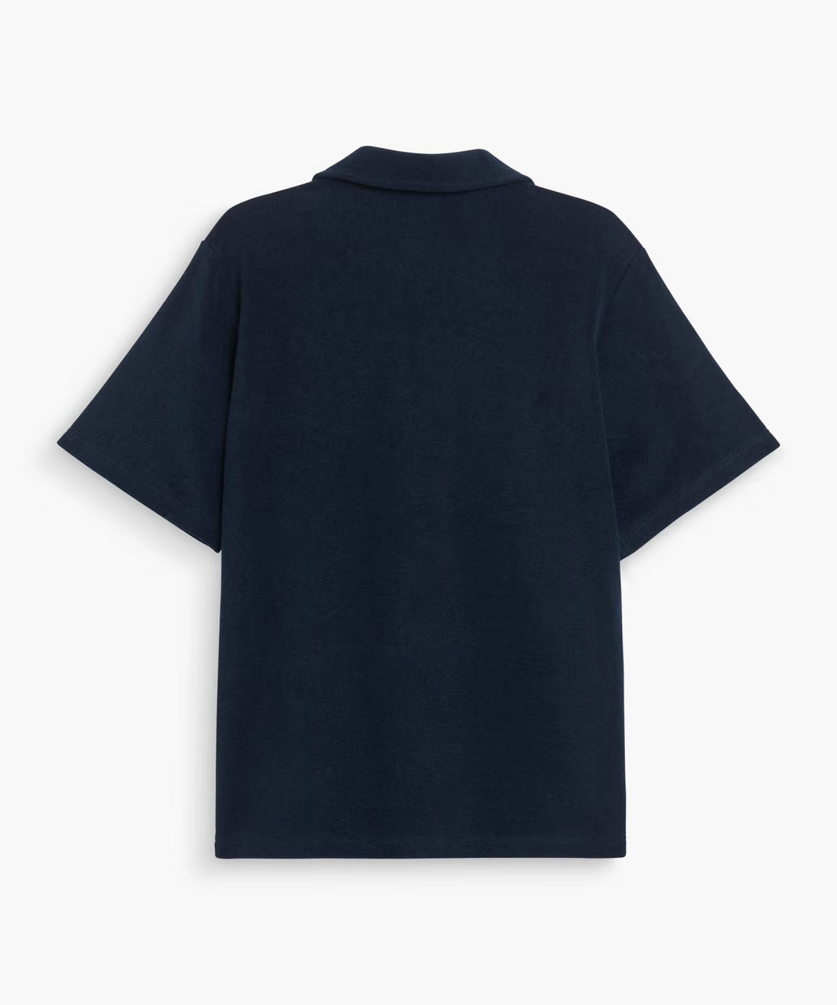 OAS Serif Terry Polo Shirt in Navy