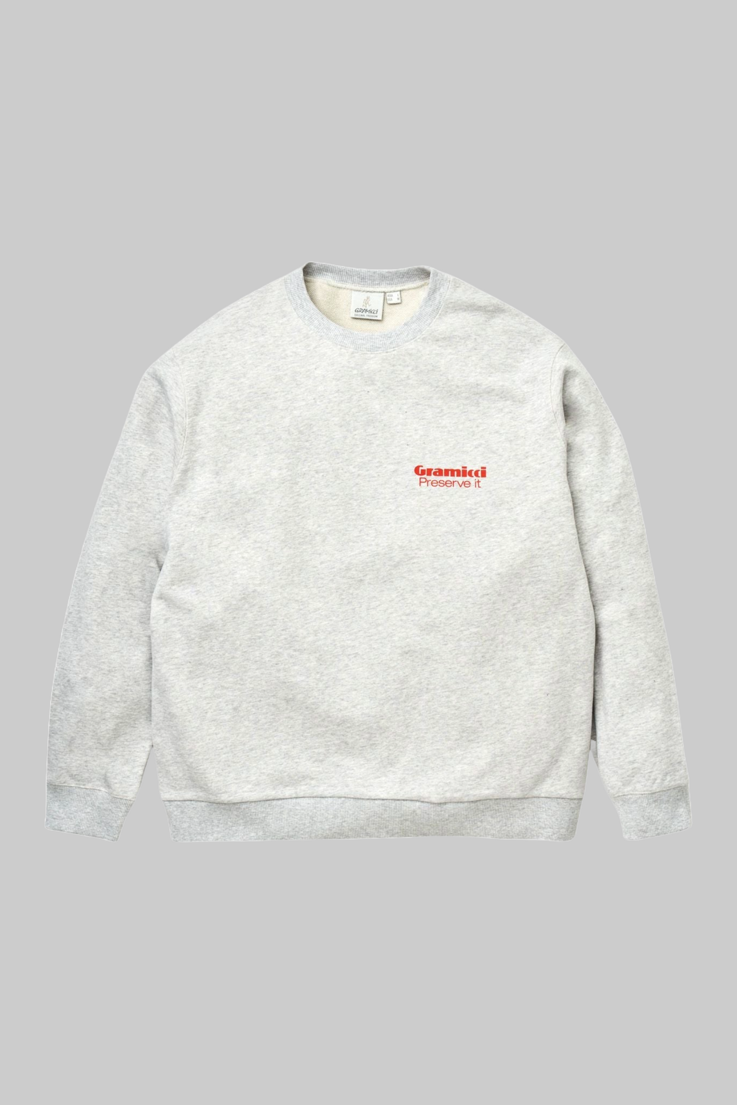 Gramicci Preserve It Sweatshirt in Heather Grey