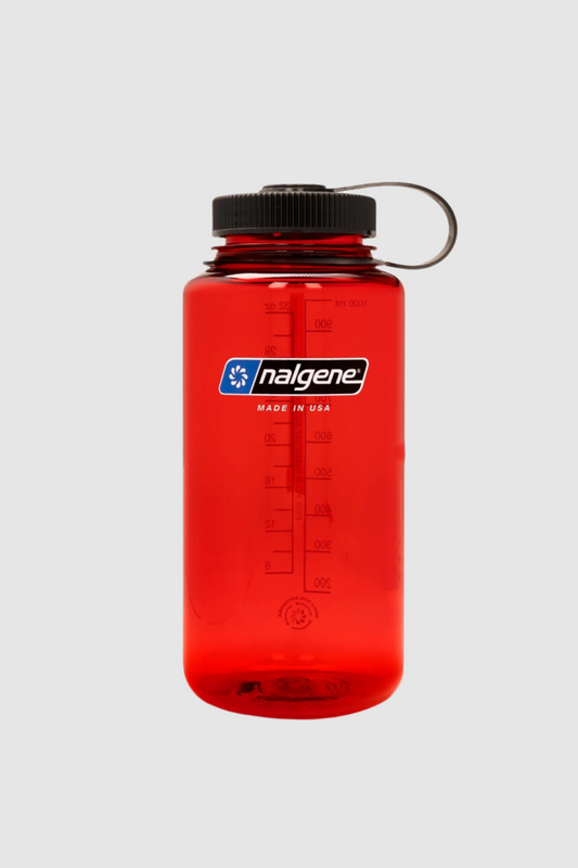 Nalgene 1L Red Sustain Wide Mouth Bottle