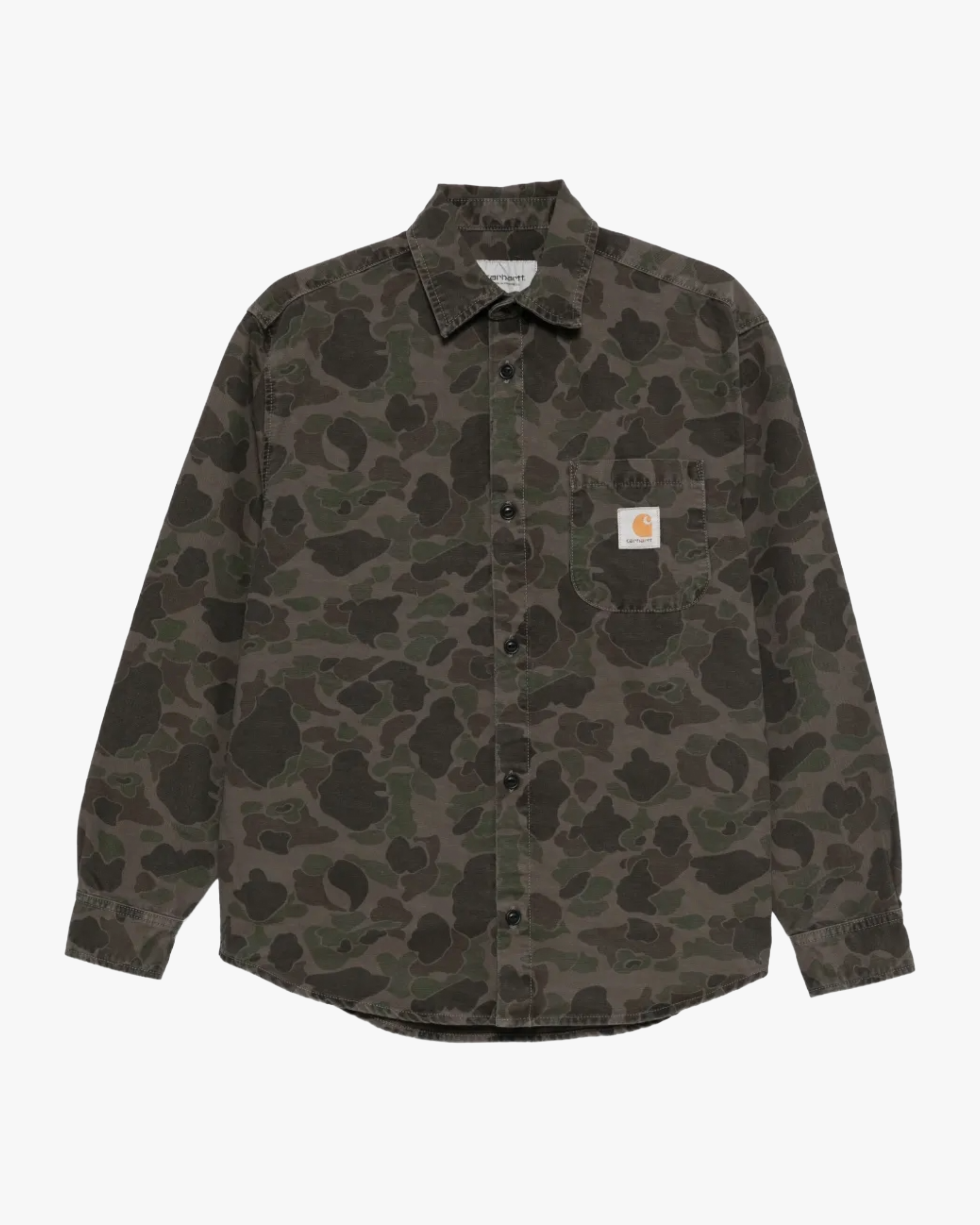 Carhartt WIP Long Sleeve Duck Canvas Camo Shirt