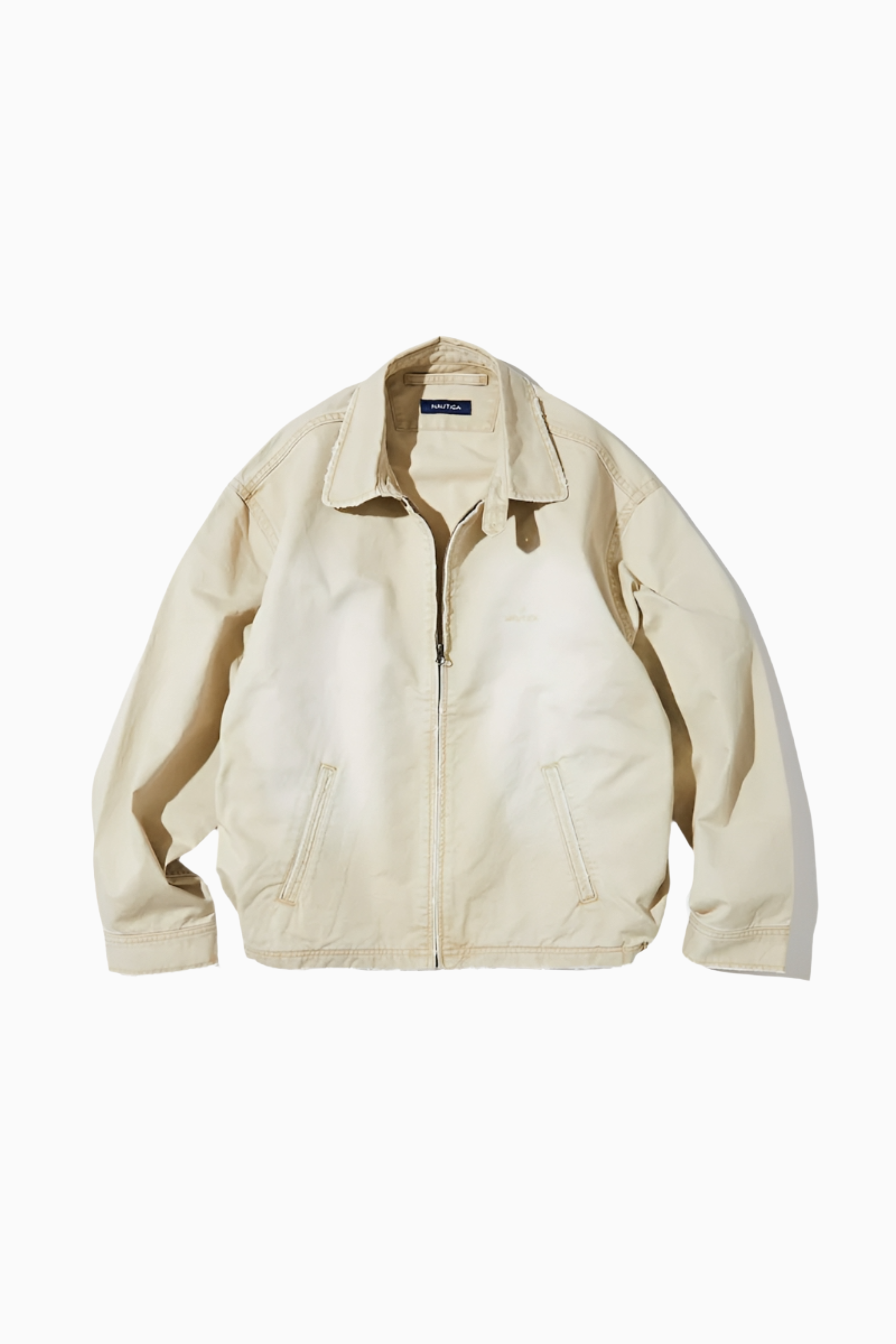 Nautica Japan Crushed Chino Blouson in Off White