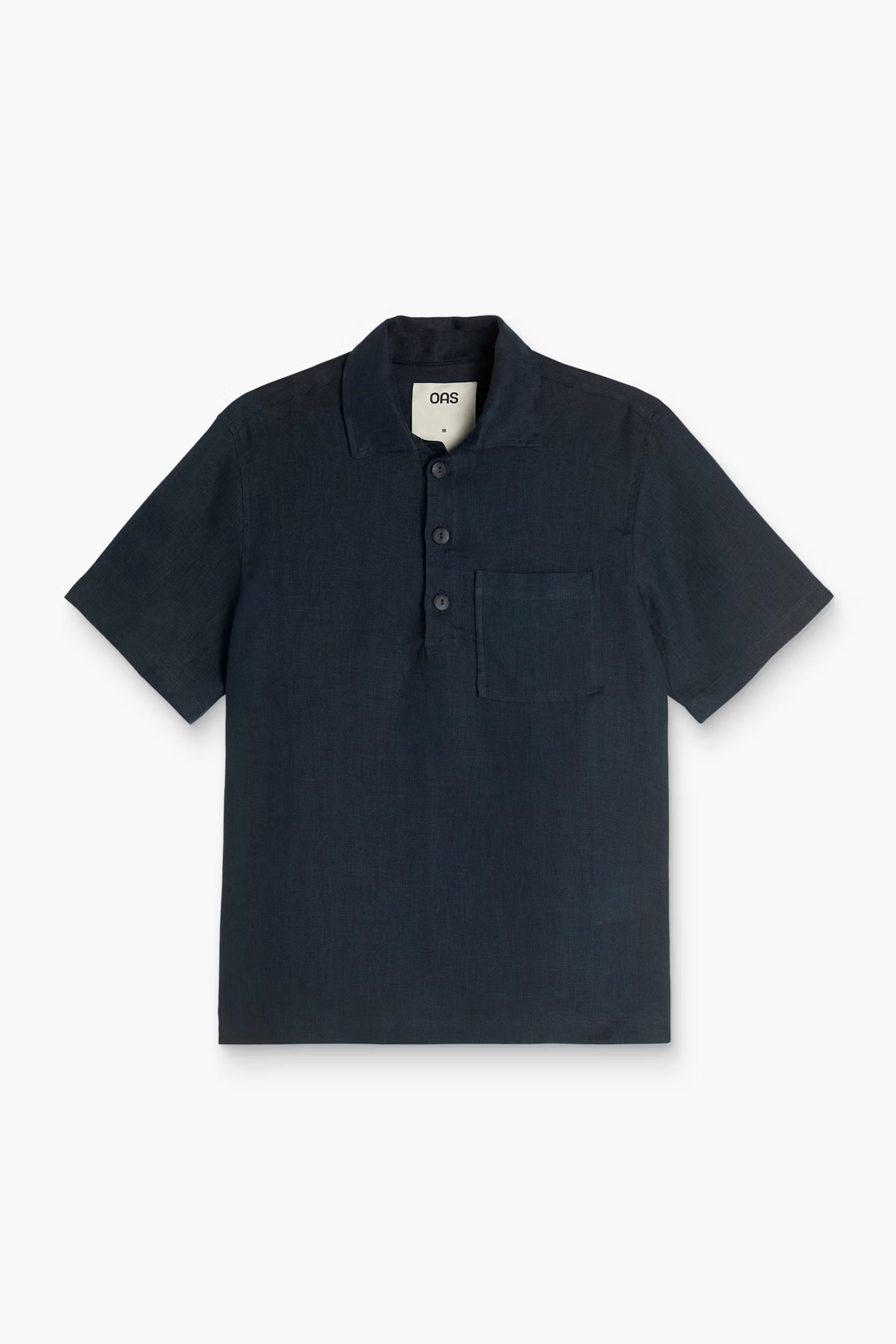OAS Girona Linen Shirt in Dark Navy