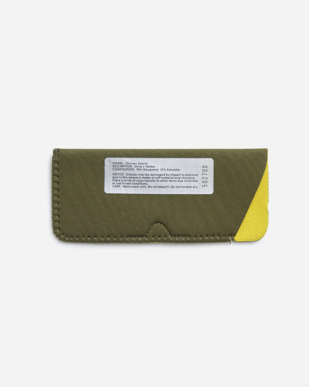 Puebco Glasses Sleeve - Olive x Yellow