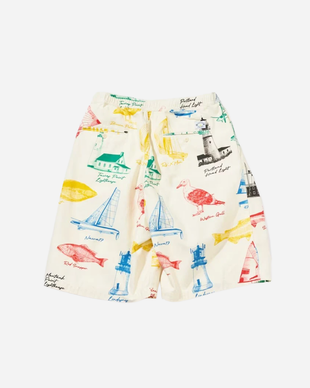 Nautica Japan All-Over Ocean Print Shorts in Multi