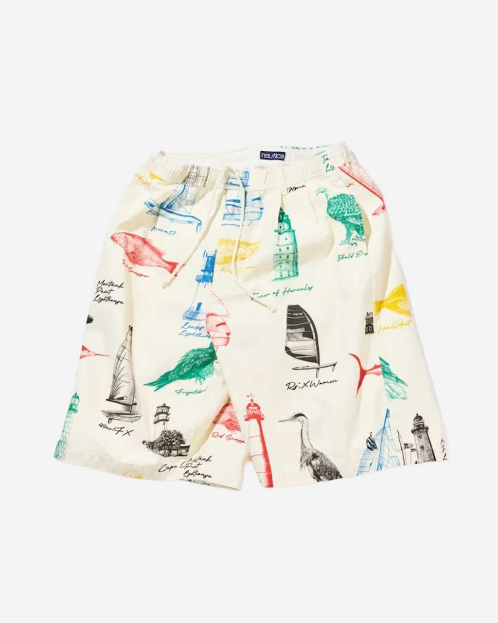 Nautica Japan All-Over Ocean Print Shorts in Multi
