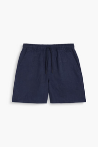 OAS Porto Linen Short in Navy