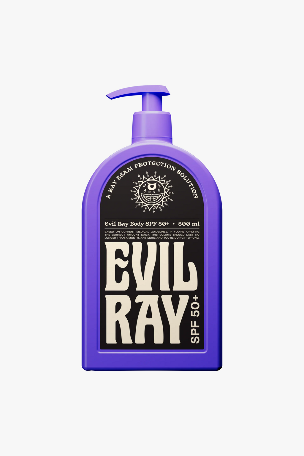 Evil Ray SPF50+ Body Sunscreen 500ml