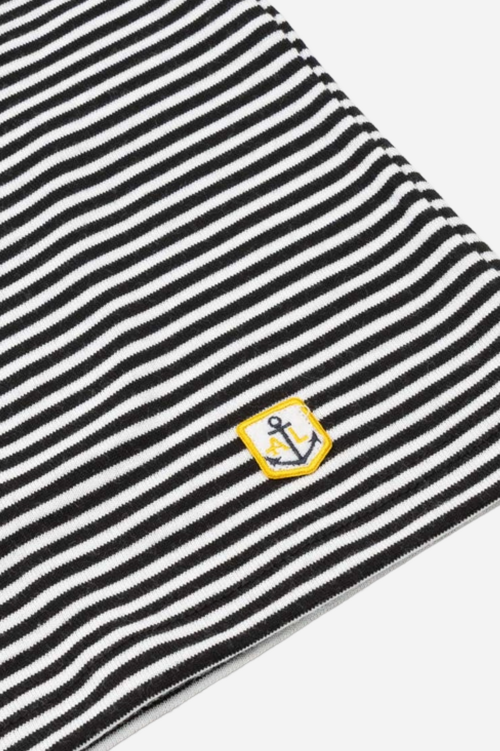 Armor Lux Striped Sailmaker T-Shirt in Black & Milk