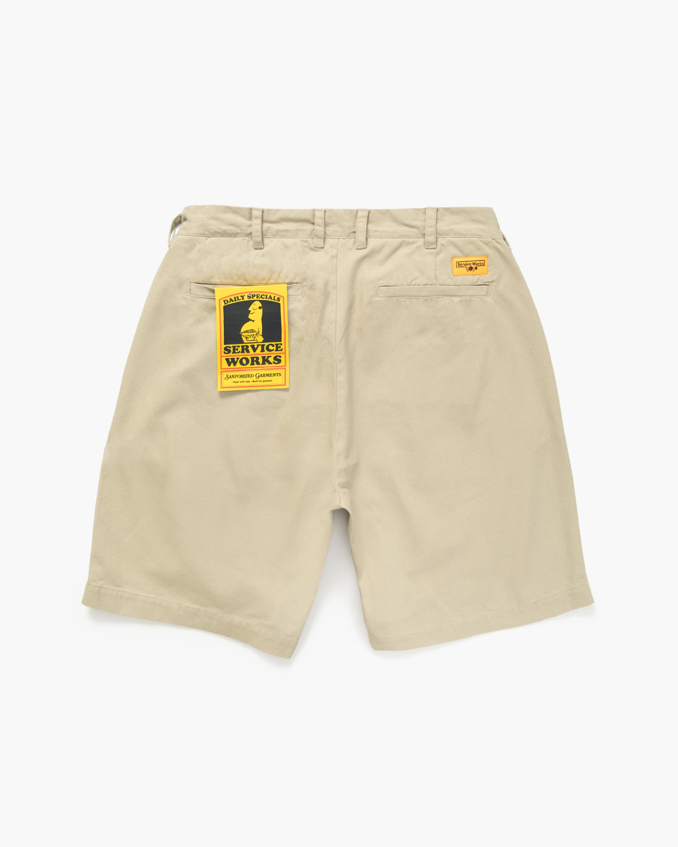 Service Works Drill Part Timer Shorts Khaki