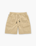 OAS Beige Cotton Linen Cargo Shorts