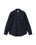 Carhartt WIP Long Sleeve Madison Shirt in Dark Navy / Wax