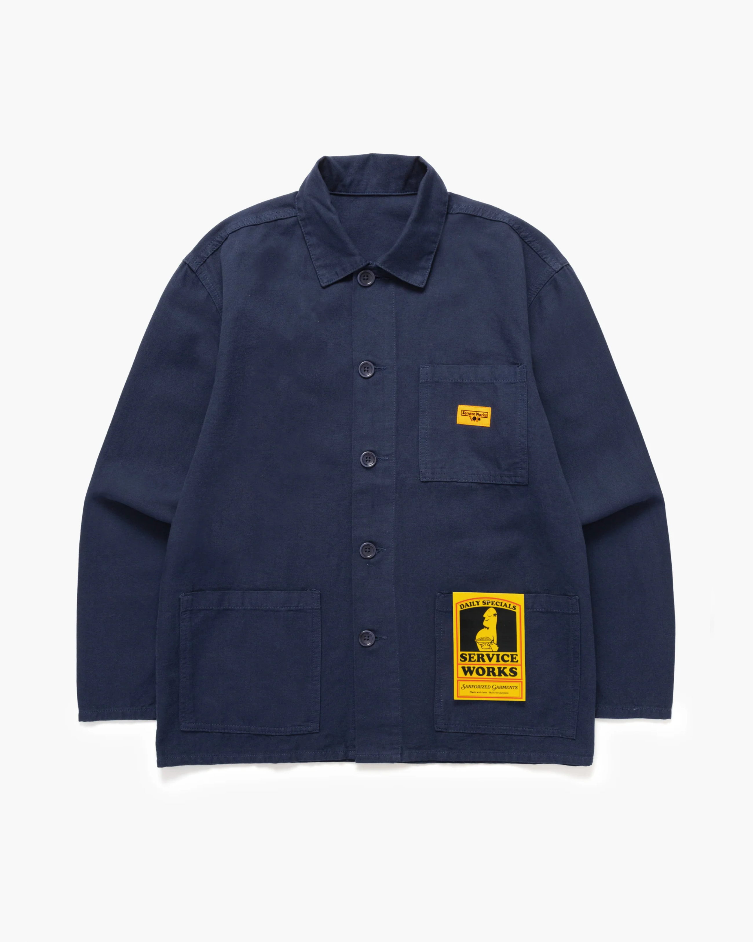Service Works Canvas Chore Shirt in Dark Navy