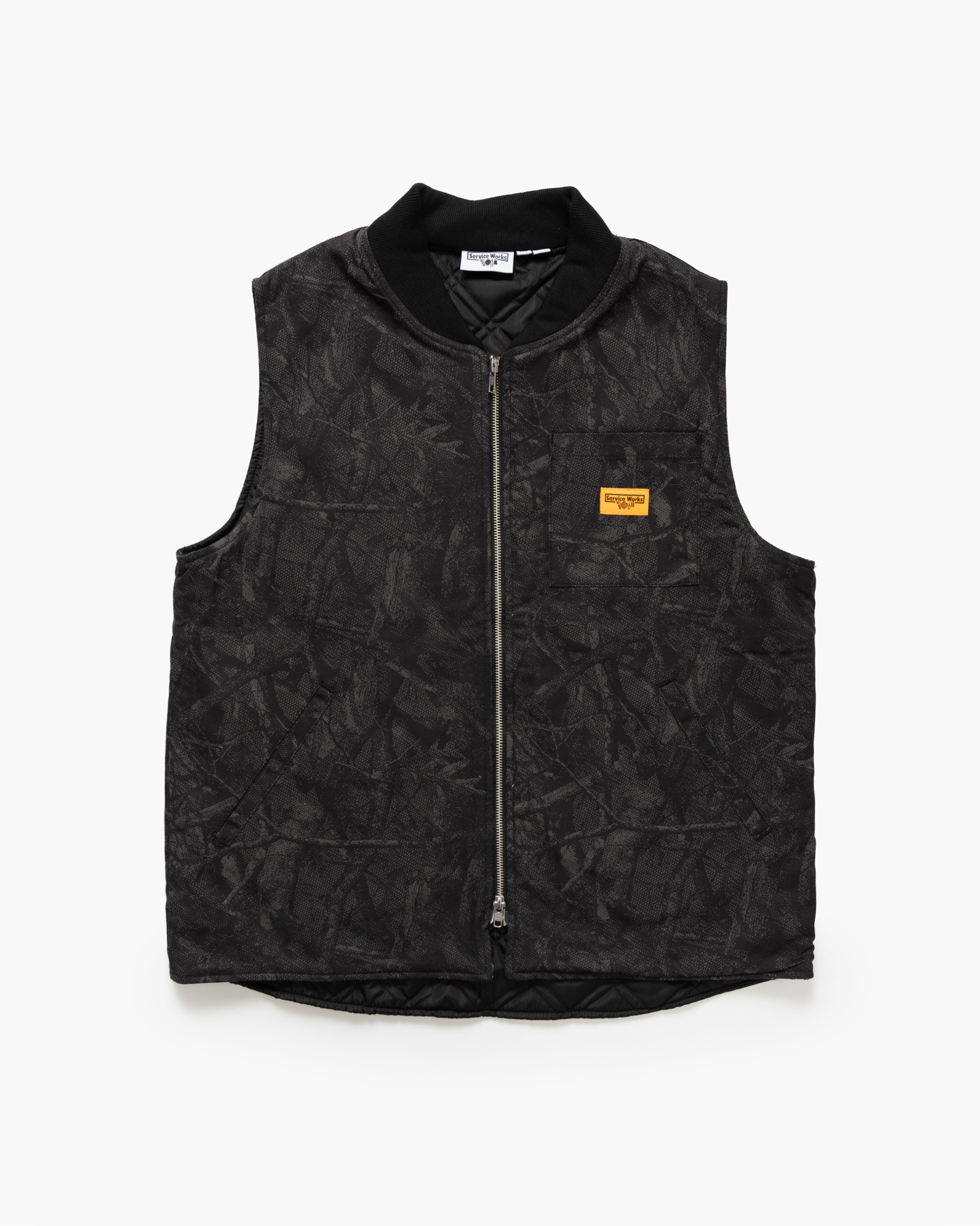 Service Works Camo Padded Work Vest in Mono