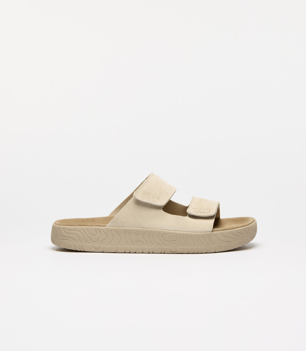 VEJA Etna Suede Sandal in Pierre Almond
