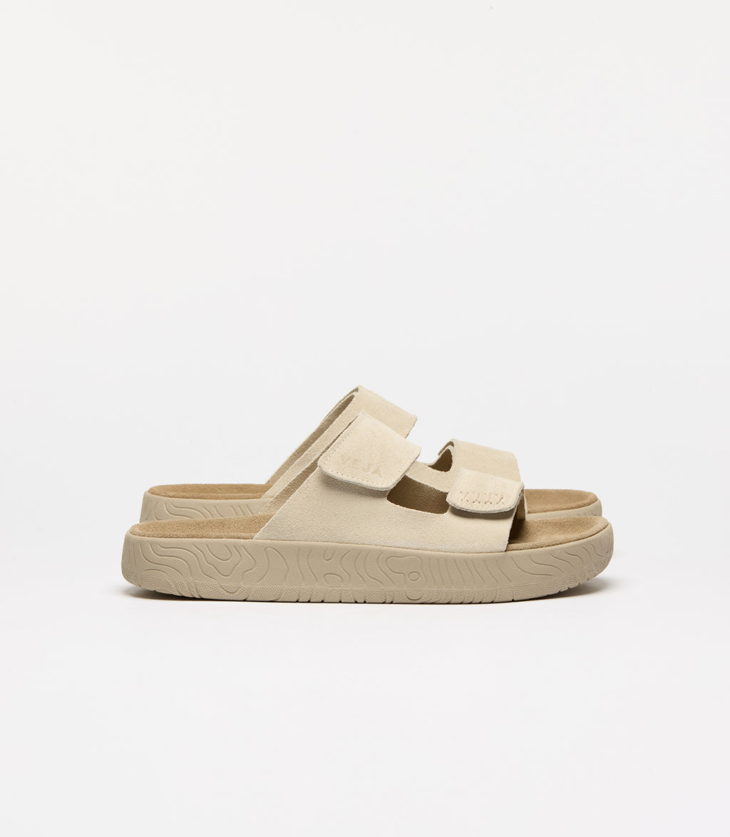VEJA Etna Suede Sandal in Pierre Almond