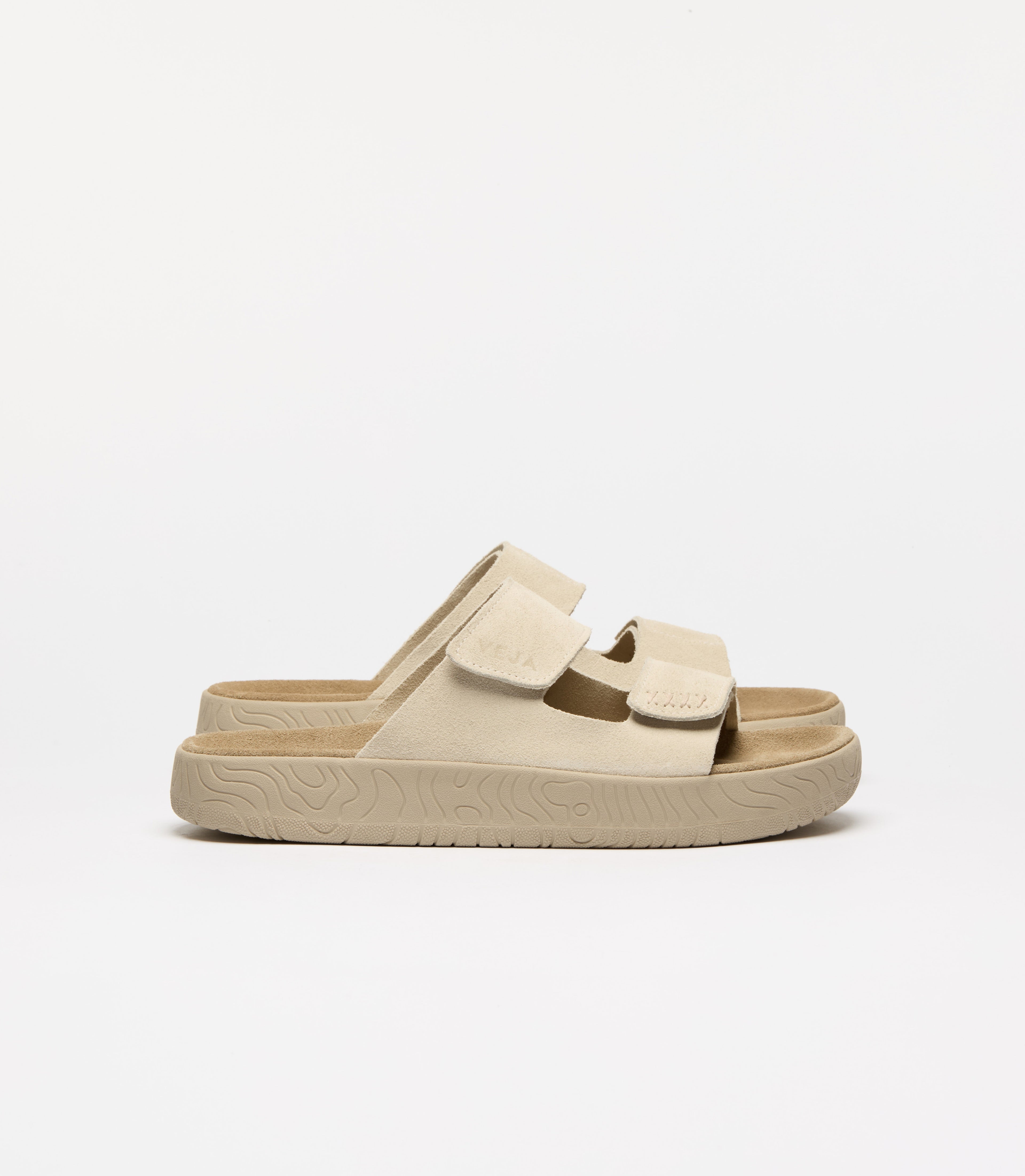 VEJA Etna Suede Sandal in Pierre Almond