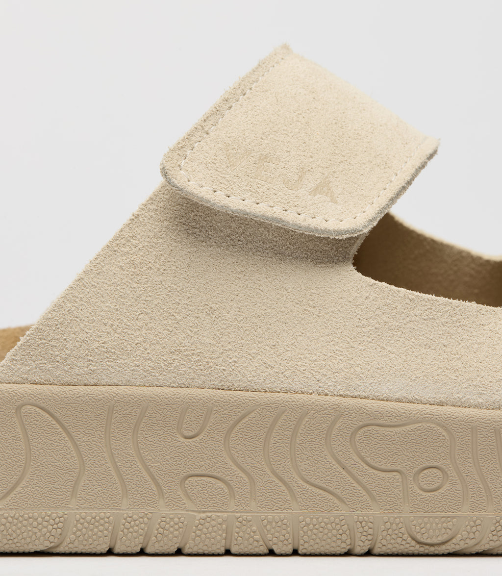 VEJA Etna Suede Sandal in Pierre Almond