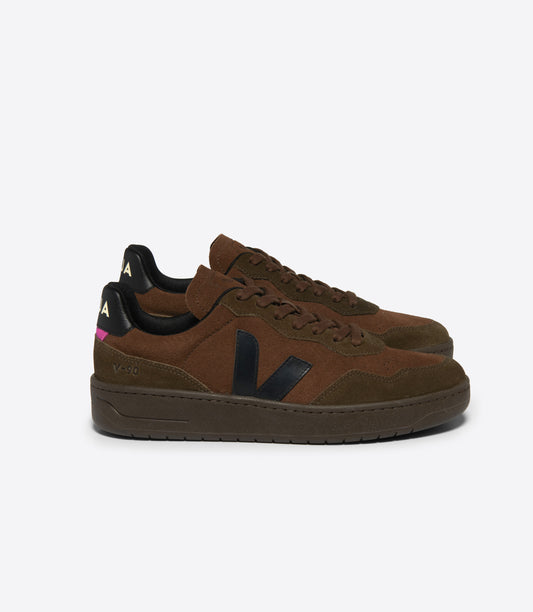 VEJA V-90 Suede Walnut Black