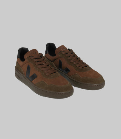 VEJA V-90 Suede Walnut Black