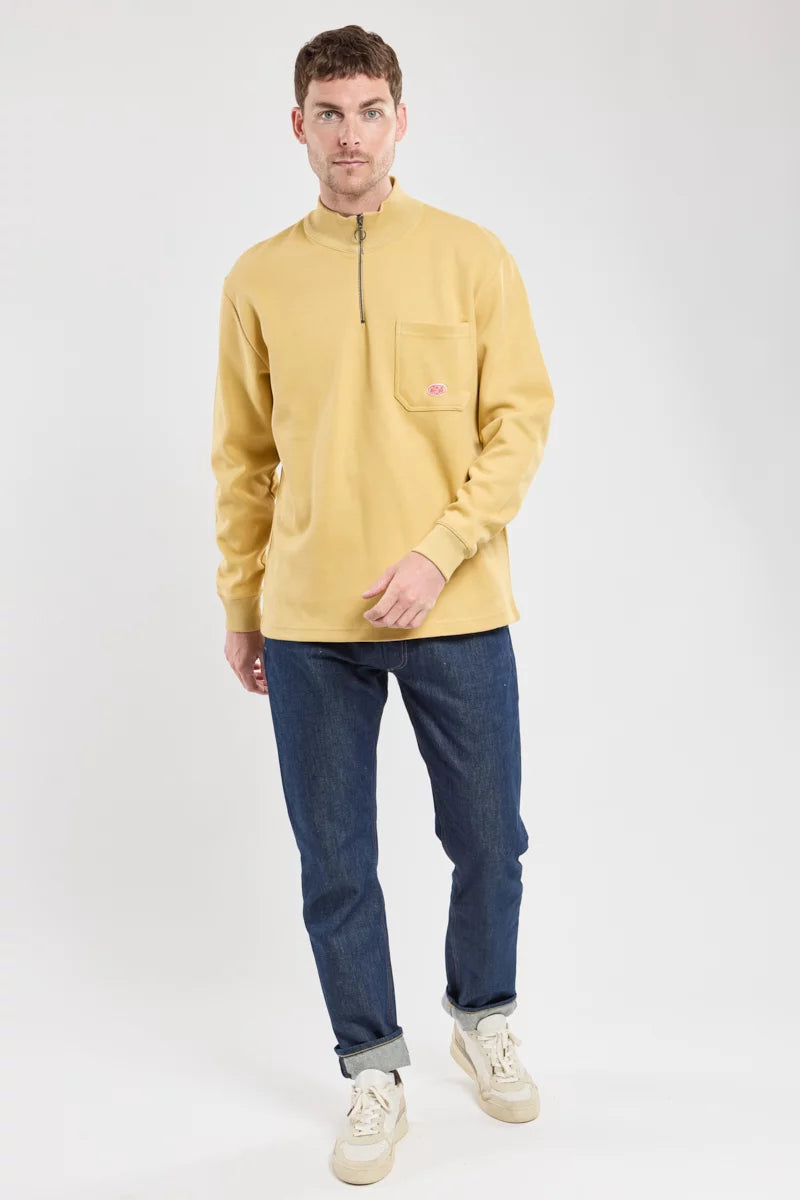 Armor Lux Heritage Cotton 1/2 Zip in Yellow