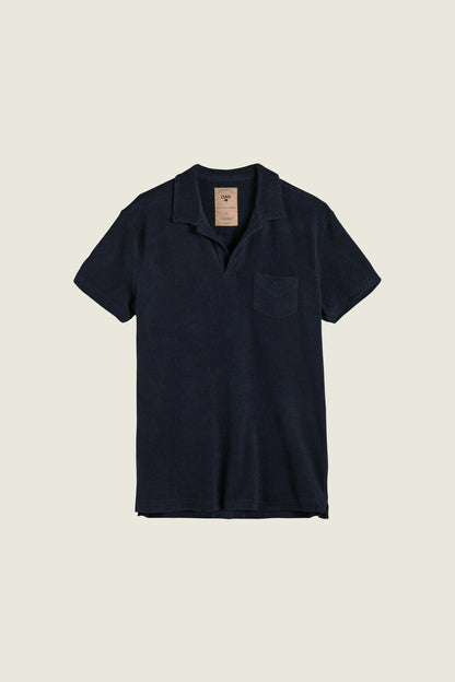 OAS Navy Polo Terry Shirt