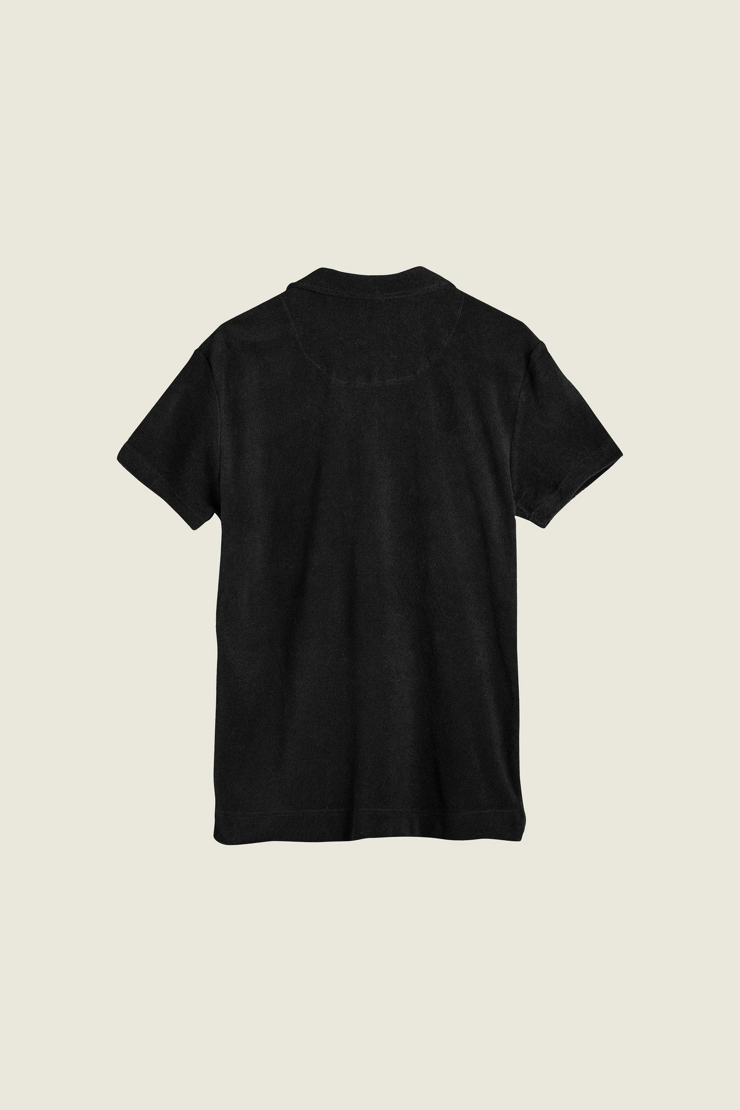 OAS Black Polo Terry Shirt