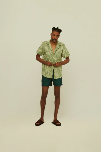 OAS Banana Leaf Cuba Terry Shirt