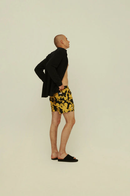 OAS Black Octo Swim Shorts