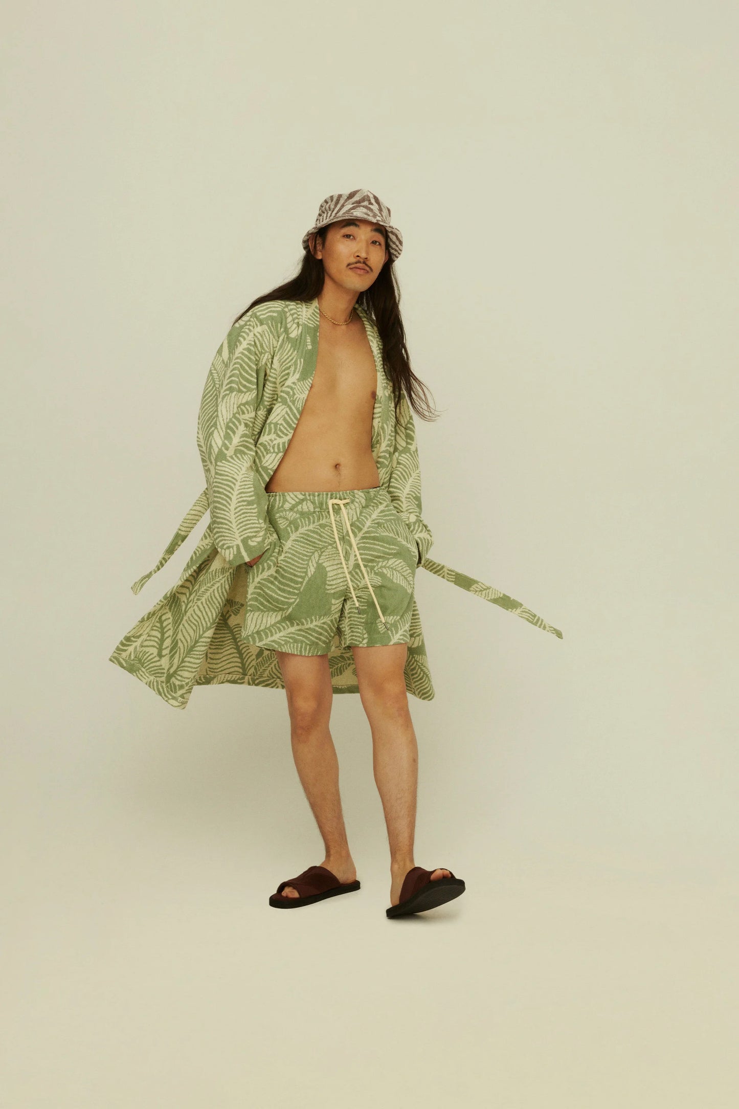 OAS Banana Leaf Terry Shorts