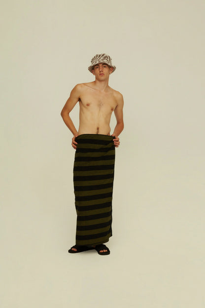 OAS Green Stripe Towel