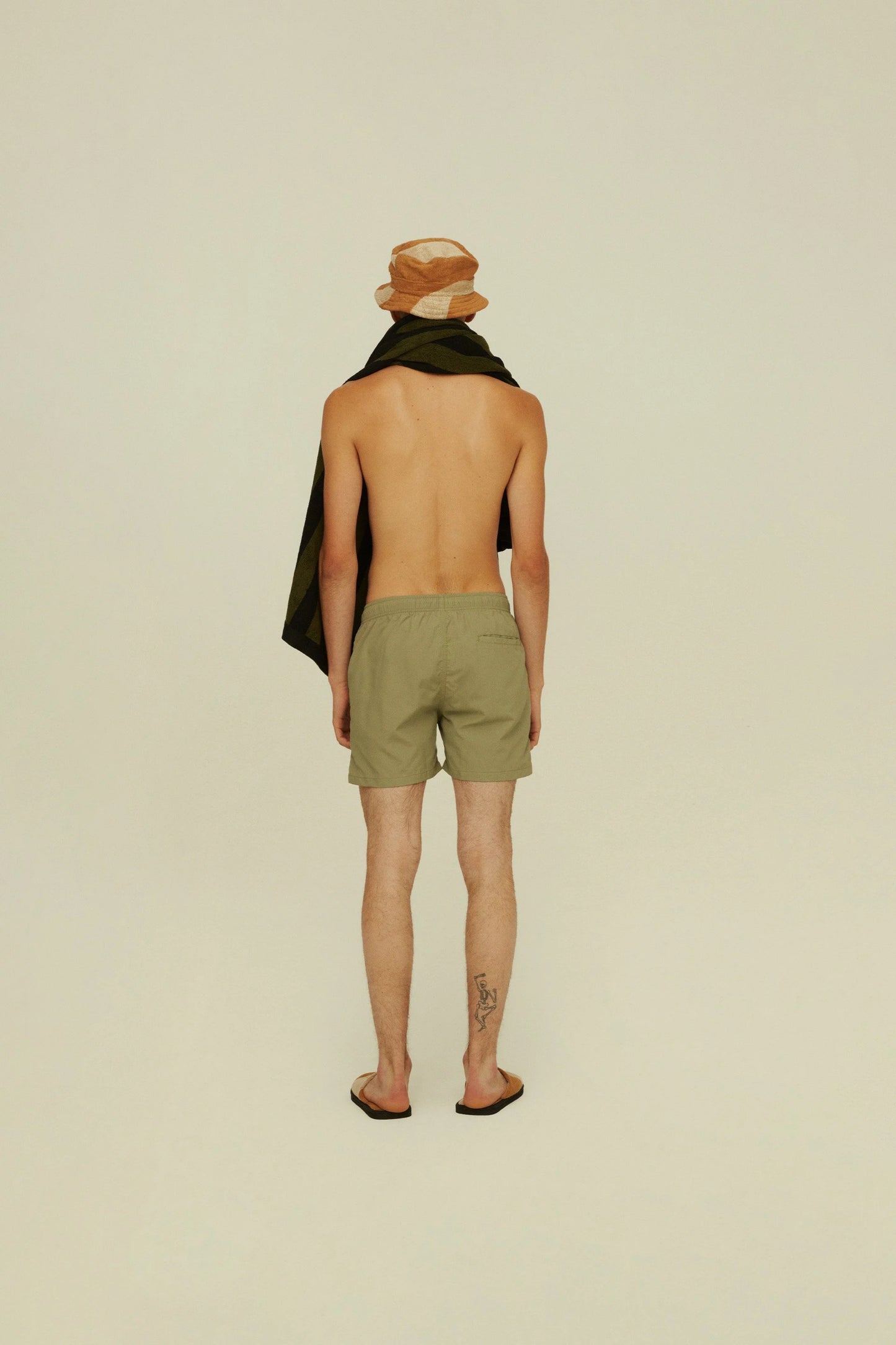 OAS Green Nylon Swim Shorts