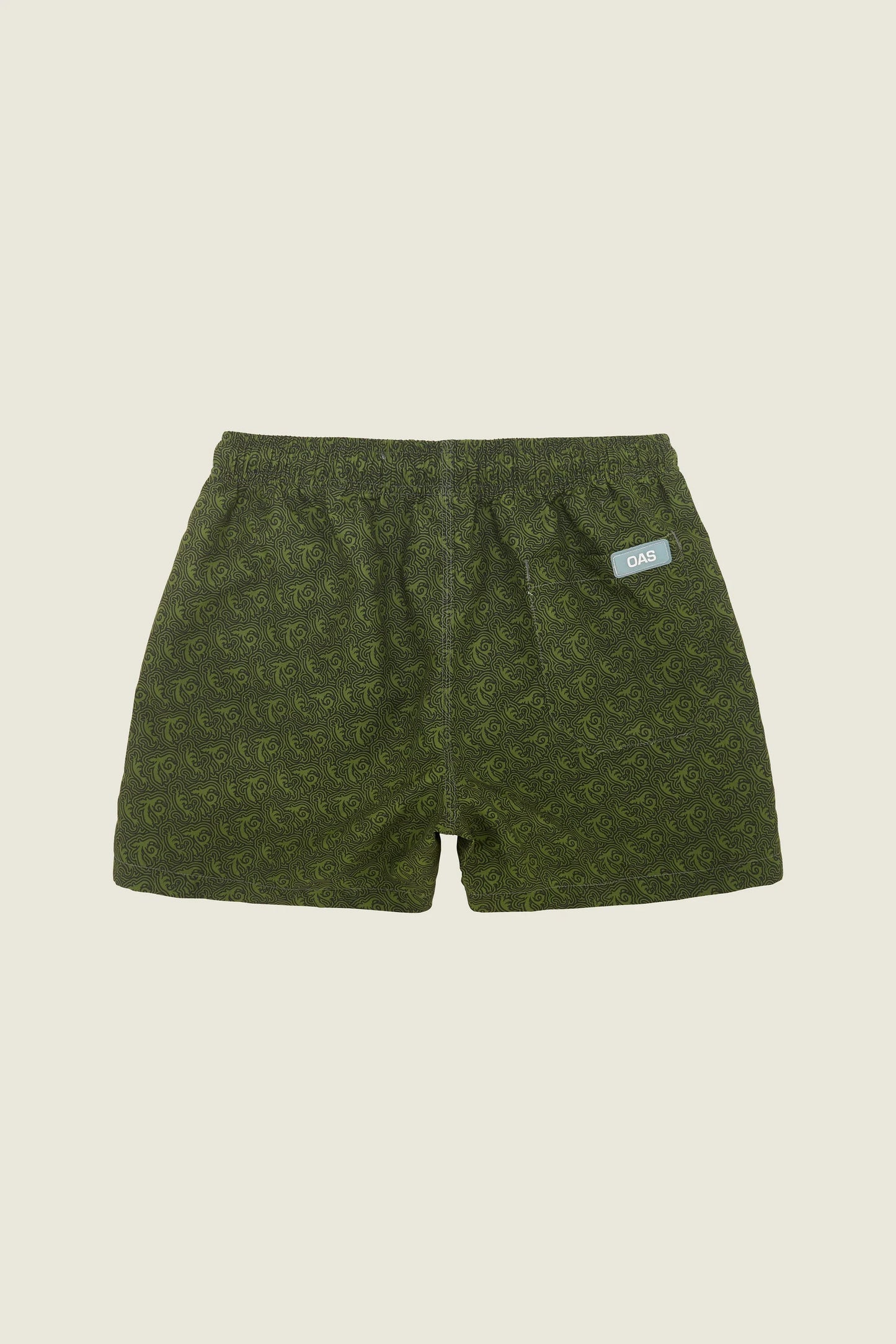 OAS Green Squiggle Swim Shorts